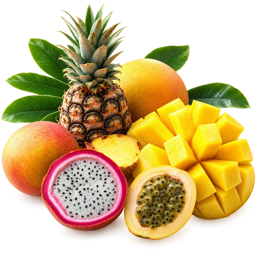 Fresh tropical fruit